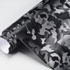3D Ghost Black Camouflage Vinyl Wrap Sheets для мотоцикла, автомобиля, салона, наклейки, самоклеящиеся наклейки, ПВХ-наклейки