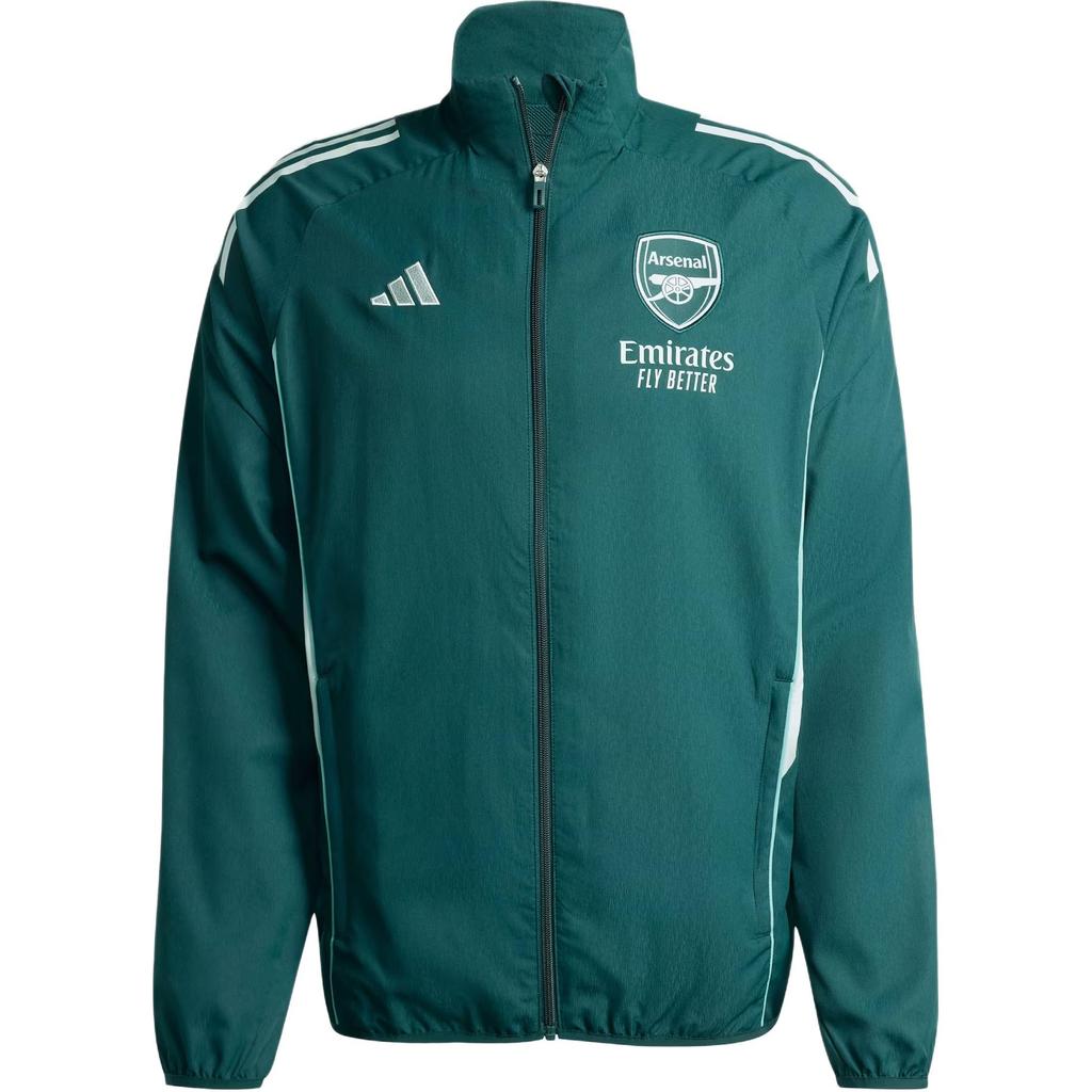 adidas Мужская футболка для футбола Arsenal Tiro 25, полосатая, приталенная, с длинным рукавом, топ KB1825