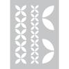 Adhesive Stencil 29 X 20 Cm Floral Geometry