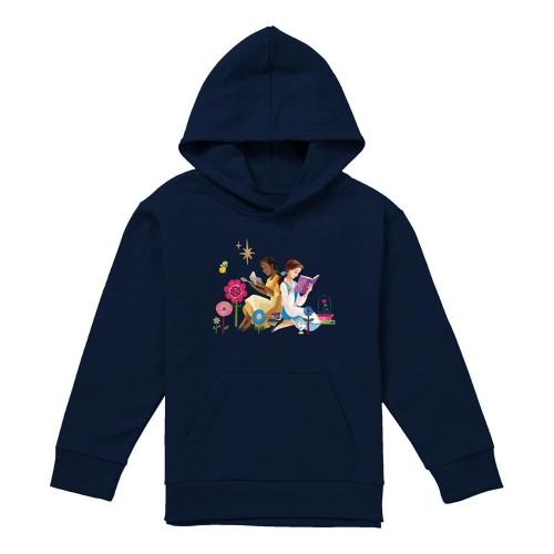 Disney Princess Childrens/Kids Love To Read Tiana & Belle Hoodie