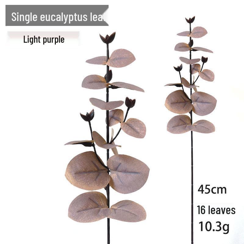 Eucalyptus Leaf & Grass Arrangement - Artificial Greenery for Halloween & Christmas Decor