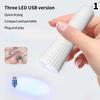 Мини УФ-лампа для ногтей, портативная, быстросохнущая, сушилка для ногтей, гель-лак, USB-кабель, фонарик-ручка для дизайна ногтей