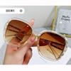 New Ladies Trend Toad Mirror Fashion Large Frame Vacation Retro Non-polarized Fashion Accessory