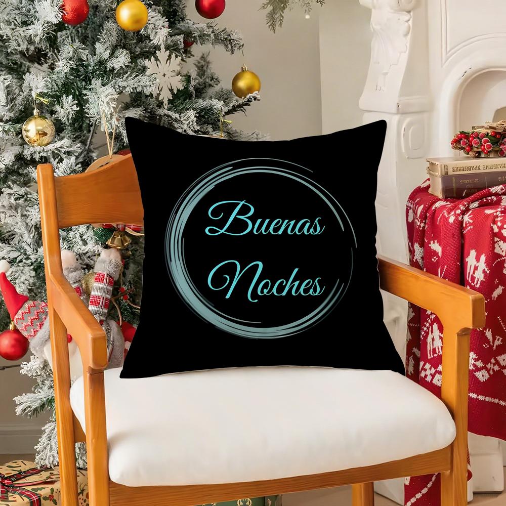Buenas Noches QQuevedo Singer Pillow Case Silky Short Plush With Invisible Zipper Dustproof Sofa Cushion Cover