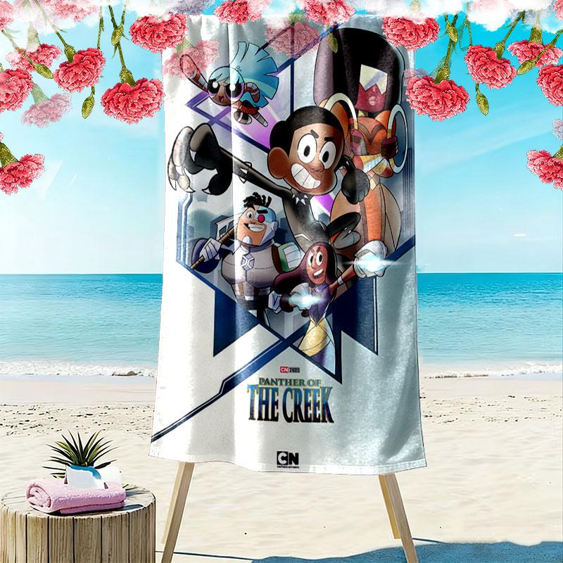 Craig Adventure Print Beach Towel, Large Soft Quick Dry Towel for Beach Camping Swimming