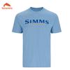 SIMMS Camo Fishing Shirt Short Sleeve Sun Protection Quick Dry Outdoor Angling Top Men