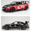 Масштаб 1/22 GTR Racing, литая под давлением модель автомобиля, игрушечный автомобиль с откатным механизмом, звуком и светом для детей, коллекция подарков для мальчиков и девочек