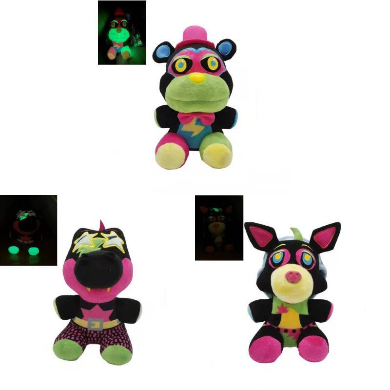 Плюшевая игрушка Сандрап из Fnaf Светящаяся в темноте Функции безопасности для детей и коллекционеров