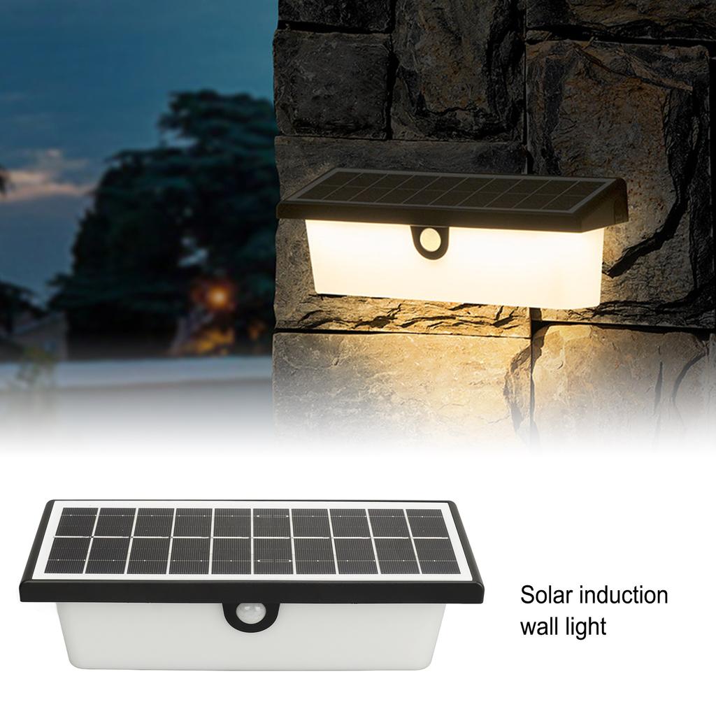 Уличный солнечный настенный светильник ABS PC датчик движения PIR IP54 водонепроницаемый современный солнечный индукционный фонарь для забора для сада двора патио крыльца подъездной дорожки