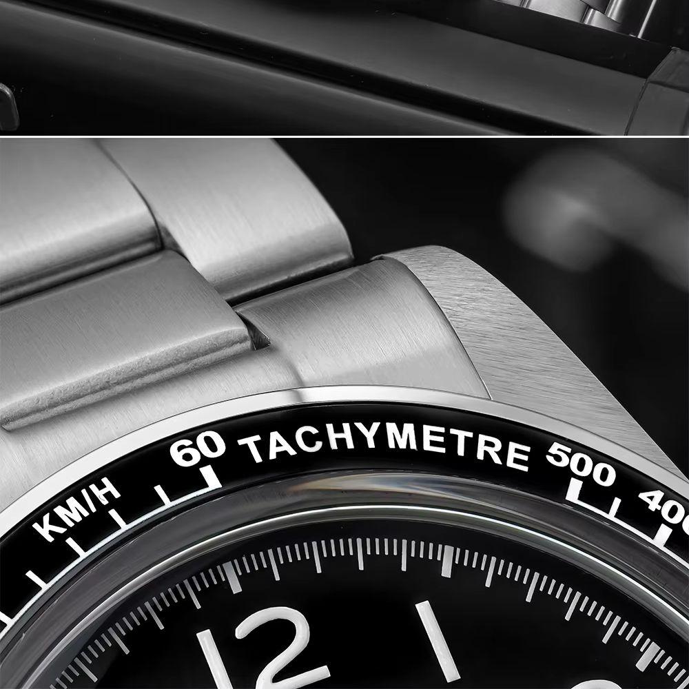 ADDIESDIVE VK63 Мужские дайверские часы Многофункциональные часы с хронографом Водонепроницаемые Керамический безель Стекло с выпуклым стеклом