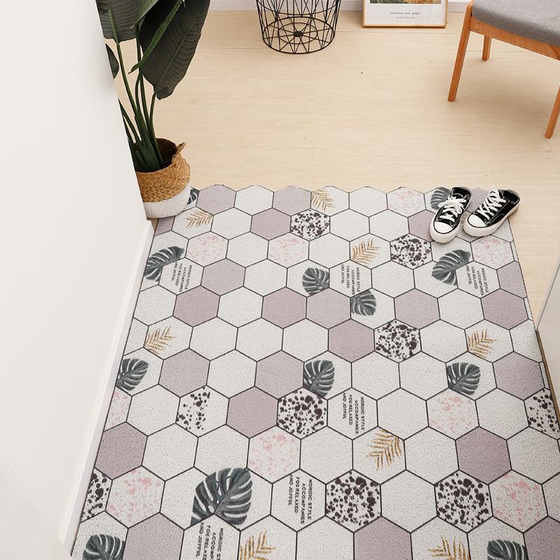 Моющиеся коврики с шестиугольным узором, Нескользящий ковер, Свободно режутся, Кухонный коврик, Придверный коврик для прихожей, Домашний