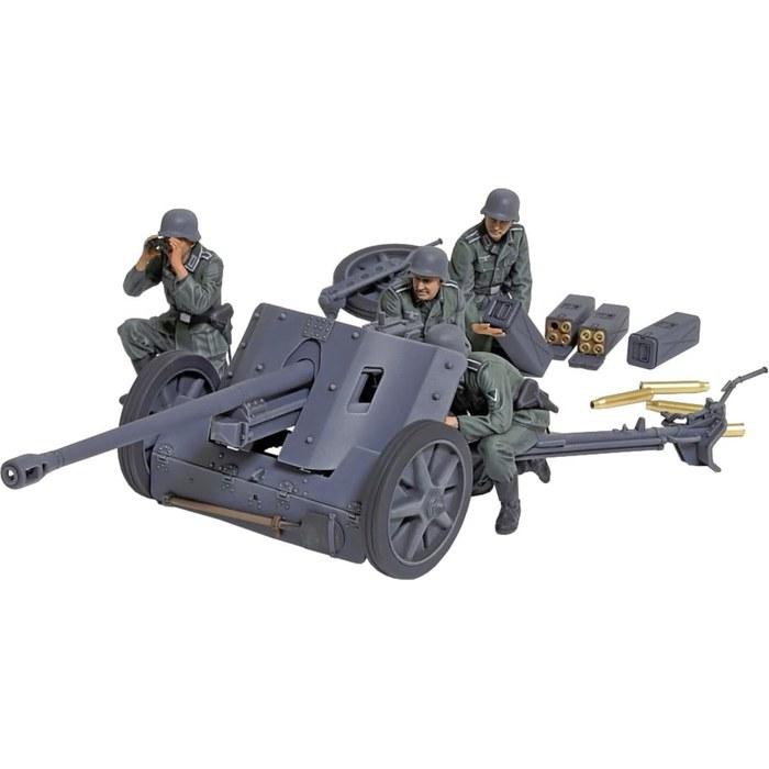 Tamiya 1/35 Military Miniature Series No.392 German 5cm Anti-Tank Gun Pak38 Plastic Model 35392 (Gun) Molded Color
