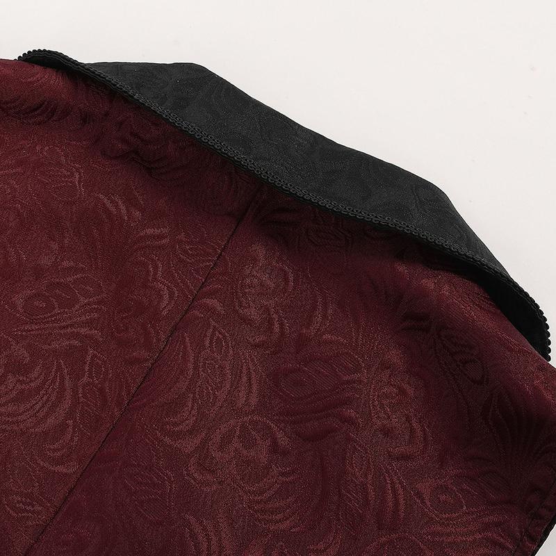 Мужской повседневный жилет Хэллоуин куртка костюм без рукавов лацкан джентльмен вечеринка