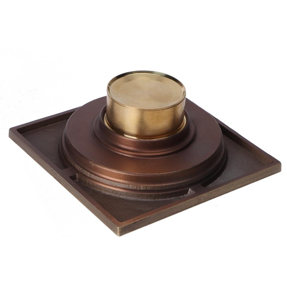 Copper Floor Drain Set Antique Floor Drain Easy Clean Shower Drain  Outdoor Shower
