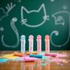 1Pc Cat Paw Shaped Retractable Erasers, Traceless Useful Push-Pull Cat Paw Rubbing Eraser Cute Rubber for Kids, Push-Pull Rubber Eraser for Students