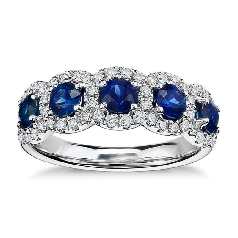 Кольцо-кольцо Huitan Sparkling Blue White Cub Zirconie для женщин, цветные изысканные аксессуары для пальцев, женские ювелирные изделия