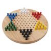 Player the Game Wood Chinese Checkers Diamond Board Game, Mixed Colors