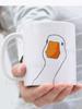 Goose Mug with Print Ceramic Cup Duck 330 Ml
