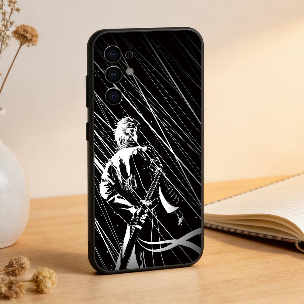 Чехол для телефона V-Vergil Devil May Cry Черный Силиконовый Мягкий Для Samsung S25,S24,S21,S22,S23,S30,Ultra,S20,Plus,Fe,Lite
