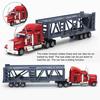 1:65 Alloy Truck Model Realistic Simulated Detailed American Super Long Transport Truck Model for Adults