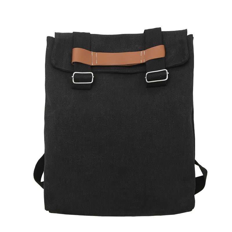 Casual Canvas Backpack Large-capacity Single-shoulder Bag Backpack and Schoolbag