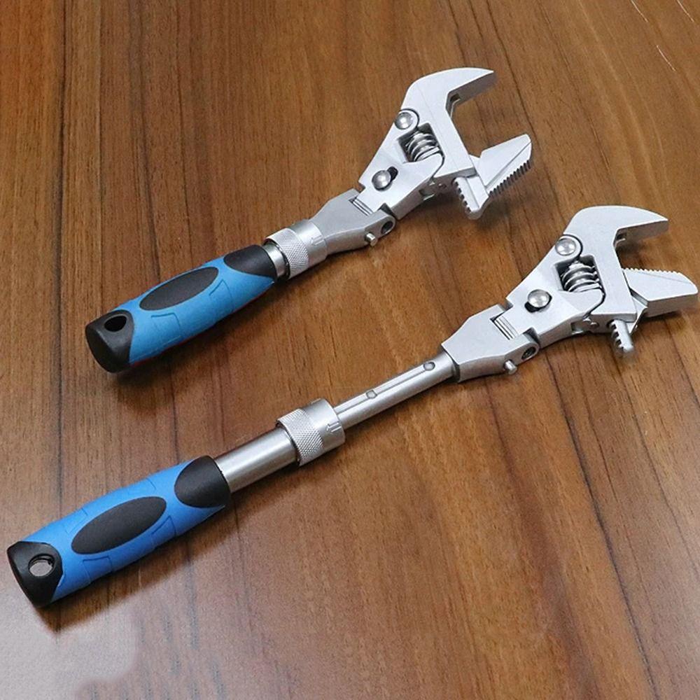 180 Degree Telescopic Shaking Head Wrench Flexible Folding Spanner Torque Wrench Repair Tools