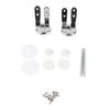 Toilet Seat Hinge Replacement with Screw Accessories Zinc Alloy Toilet Seat Hinge Mountings Hardware