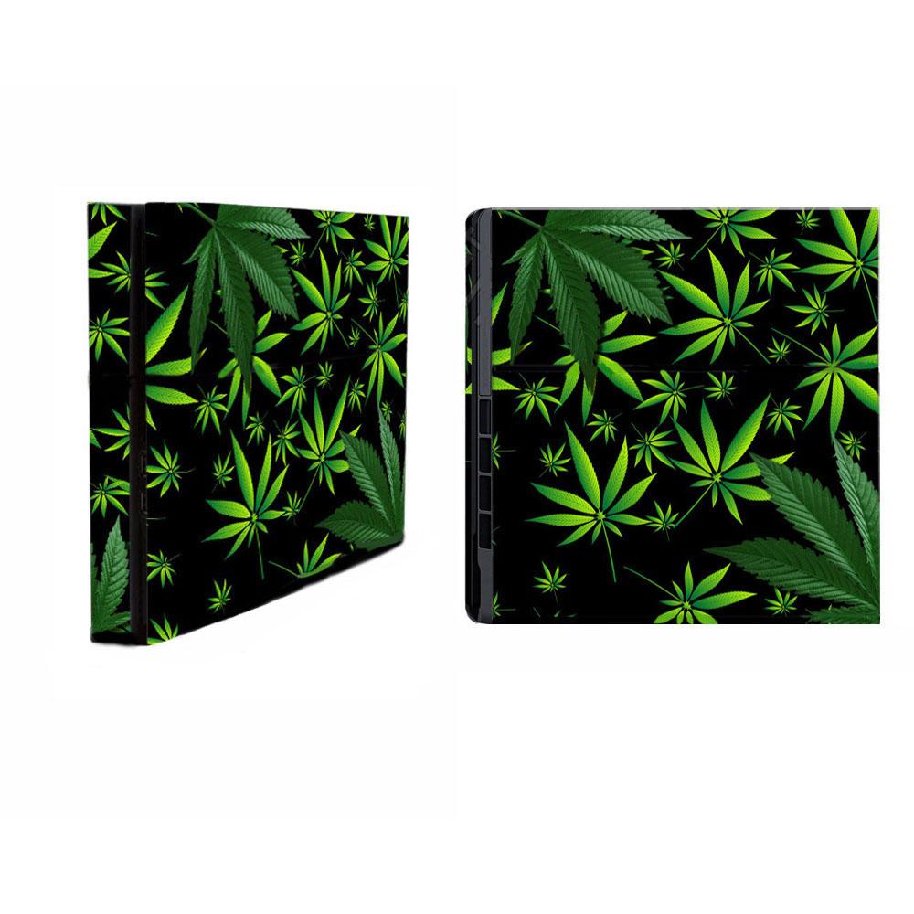 Защитная наклейка-скин с защитой от царапин для консоли + наклейки на контроллеры для PS4 Slim