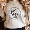 Unisex HoodieGirls Trip 2023 Sweatshirt Girls Trip Cheaper Than Therapy 2023 Shirt Girls Weekend Sweater Vacation Shirt Vacay Mode Tops