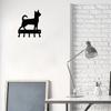 Chihuahua Dog - Key Hooks & Keychain Holder - 6 Inch Wide Metal Wall Art Perfect Gift for Chihuahua Owners and Dog Lovers