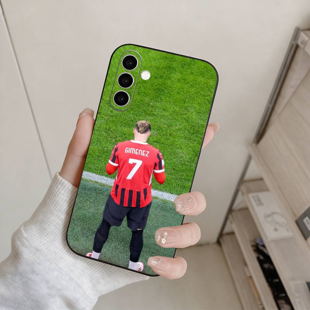 Santiago Gimenez Phone Case For Samsung Galaxy A73,A72,A71,A70,A53,A52,A51,Others Soft Black Cover