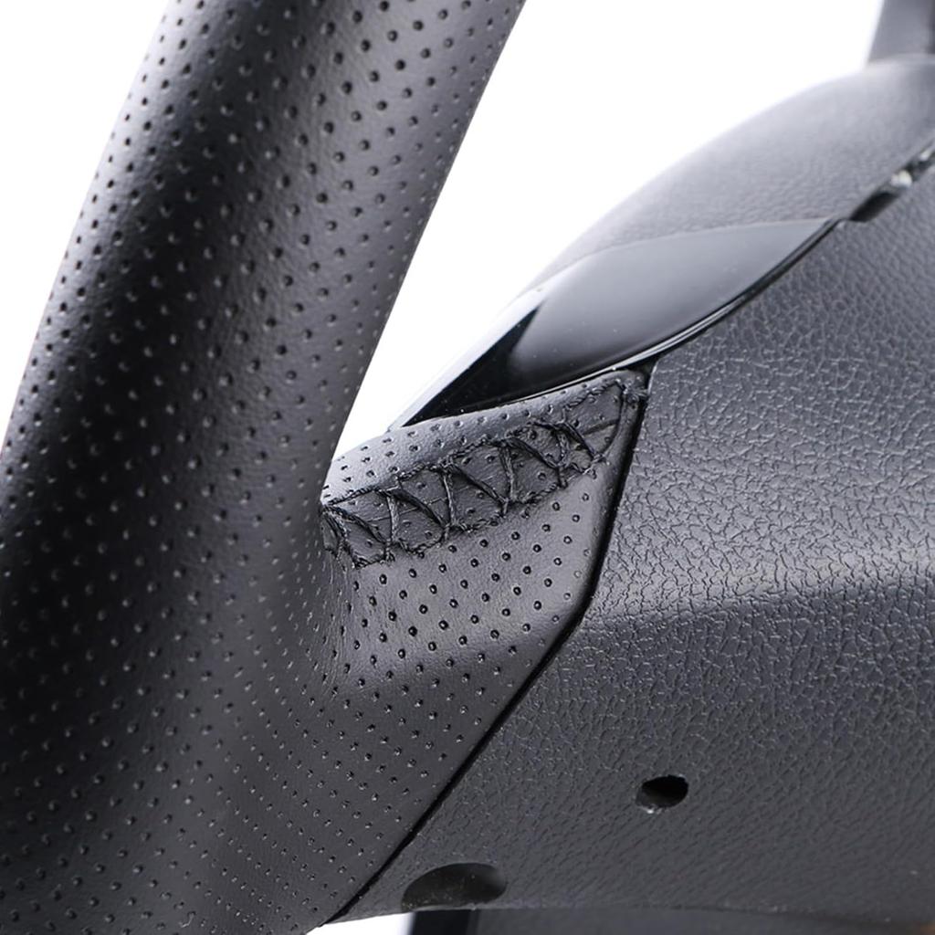 Чехол на руль автомобиля из микрофибры и кожи, обмотка руля, подходит для Mercedes Benz AMG C43 E53 S63 GLE G63, Черный