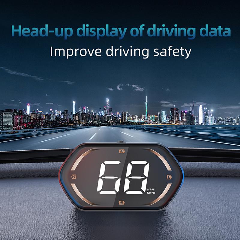 Usb Автомобильный HUD Головной Дисплей Цифровой Спидометр GPS Измеритель Скорости Км/ч Миль/ч Дисплей Для Грузовика Мотоцикла Автозапчасти Аксессуары