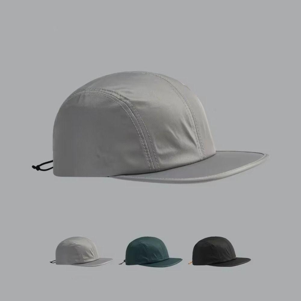 Drawstring Design Sunshade Cap Adjustable Snapback Hats Fashion Baseball Cap  Sports Hat