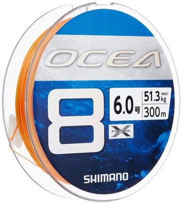 SHIMANO Леска Osea 8 300м 5 цветов Леска для рыбалки №. 6.0 LD-A71S