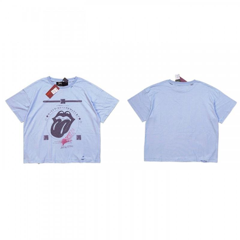2026 Streetwear Oversized Washed Cotton Tee Men Loose Fit Short Sleeve Graphic T-Shirt