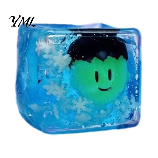 Sensory Cube Toy Halloween Ghost Squeeze Toy, Pumpkin Bat Stress Relief with Snowflake, Hand Relaxation for Party Favors Portable Reliever