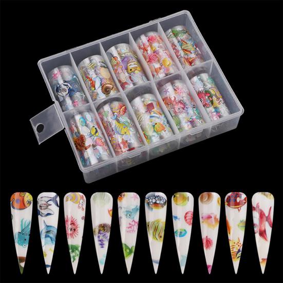 Изысканные наклейки для дизайна ногтей, красочная ультратонкая наклейка с кленовым листом