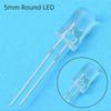 100 шт. 5 мм прозрачный белый красный зеленый синий розовый круглый верхний яркий светодиод 20000mcd 6000-6500k свет