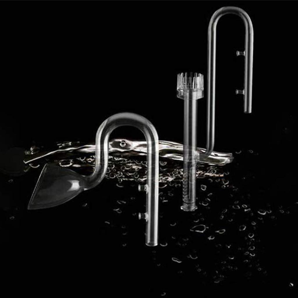 Стеклянный набор Lily Pipe с скиммером (вход) и лили-выходом для аквариума, для фильтра, трубка