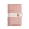 NASSIA Passport Case, Skimming-Resistant, PU Leather, Multifunctional (Pink)