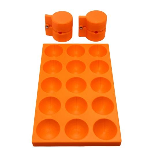 Cake Mold Ball Shaped Silicone Tray Set with 15 Molds