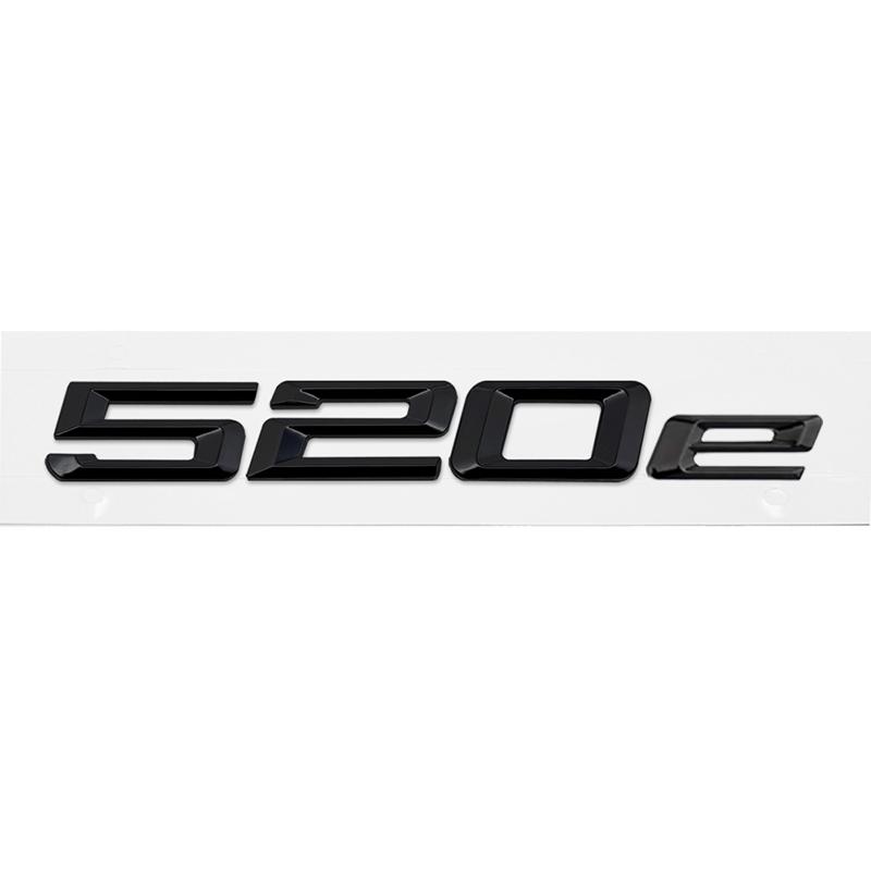 ABS Car Rear Trunk Letters Logo Badge Emblem Sticker For BMW 5 Series 520e 525e 528e 530e 535e 540e 550e E39 E60 E61 F10 F11 G30