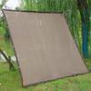 Summer Camping Sunshade Net Brown Anti-UV Awning Balconies Courtyards Swimming Pools Greenhouse Sunscreen Sun Shelter Cover Net