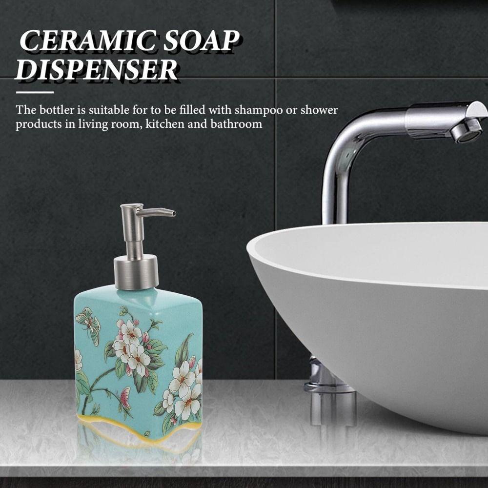 Refillable Hand Soap Dispenser Chinese Style Lotion Pump Bottles Shampoo Container  Home