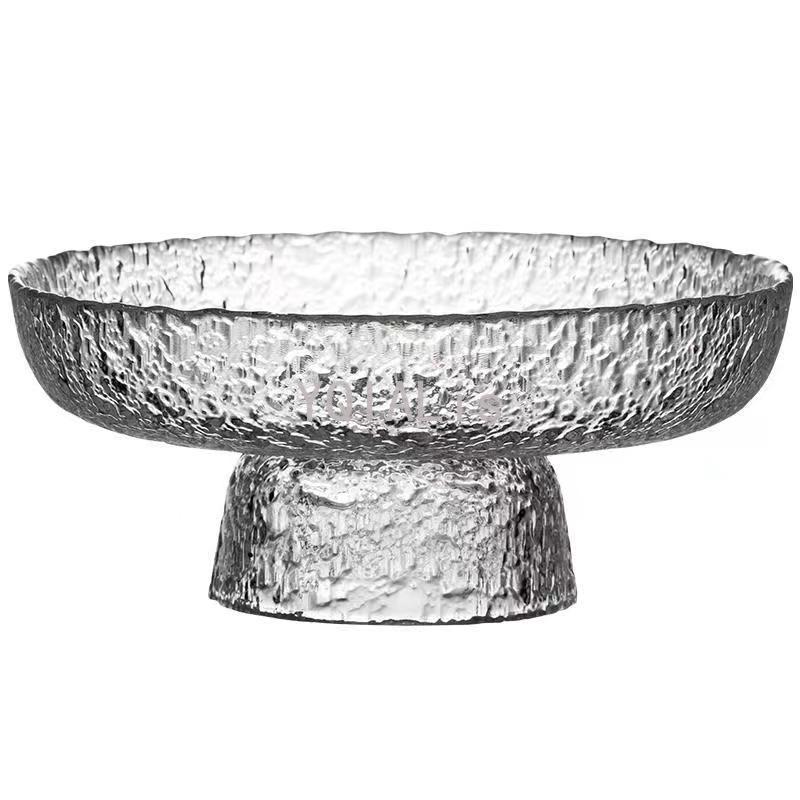 Творческое искусство Фруктовая тарелка с рисунком из льда Бокал Столовая посуда Торт Печенье Закуска Поднос для хранения закусок Семейный ресторан Подарочный инструмент