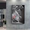 Statue of David Graffiti Art Canvas Painting David Head Sculpture Posters and Prints Street Wall Art Pictures for Room Decor
