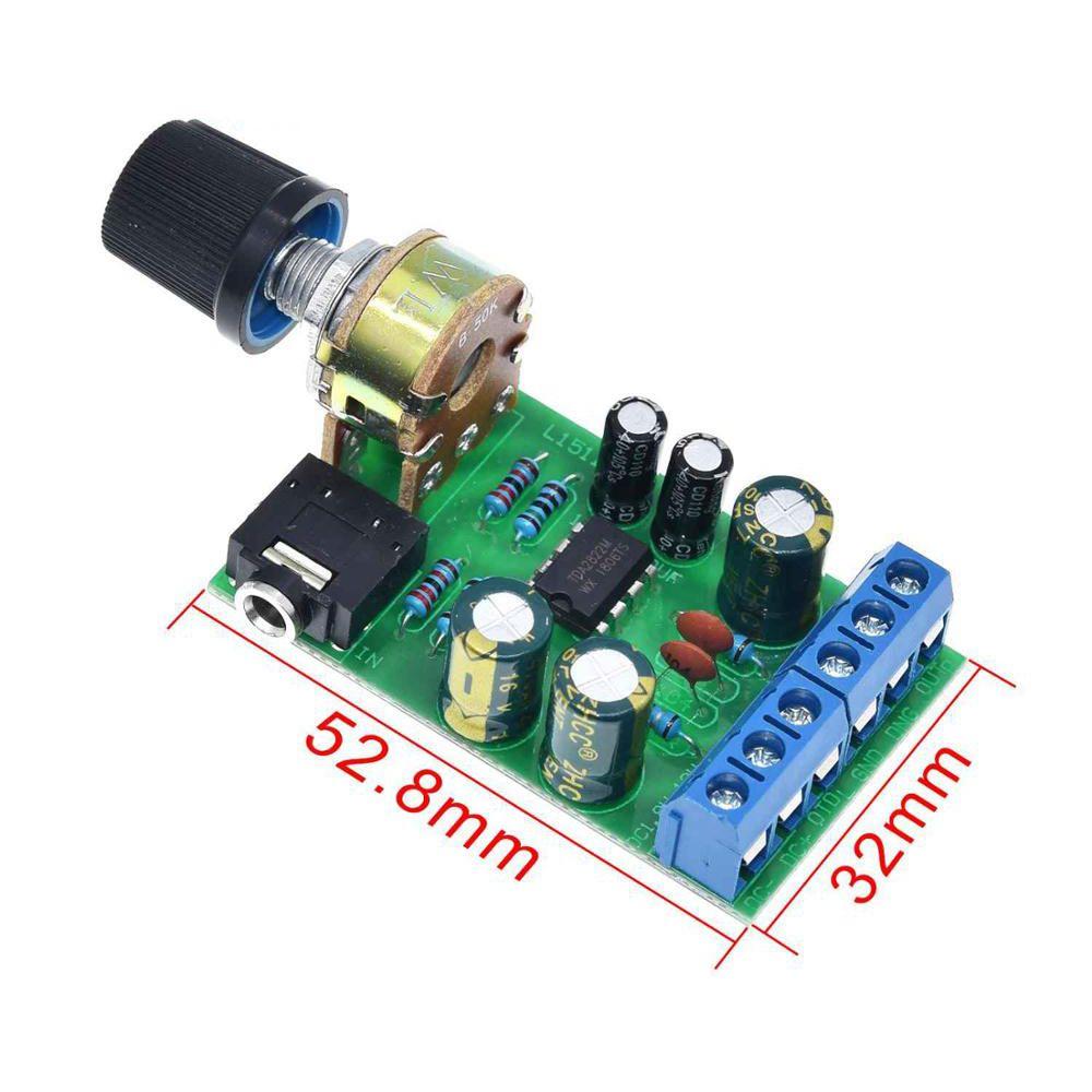 Electronic 3.5mm 2.0 Channel TDA2822M Amplifier Stereo Module Amp Board