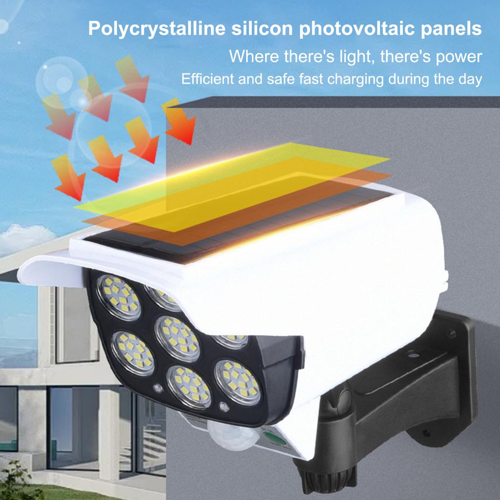 Solar Outdoor Lighting Simulation Garden Lights LED Fake Camera Wall Lights Surveillance