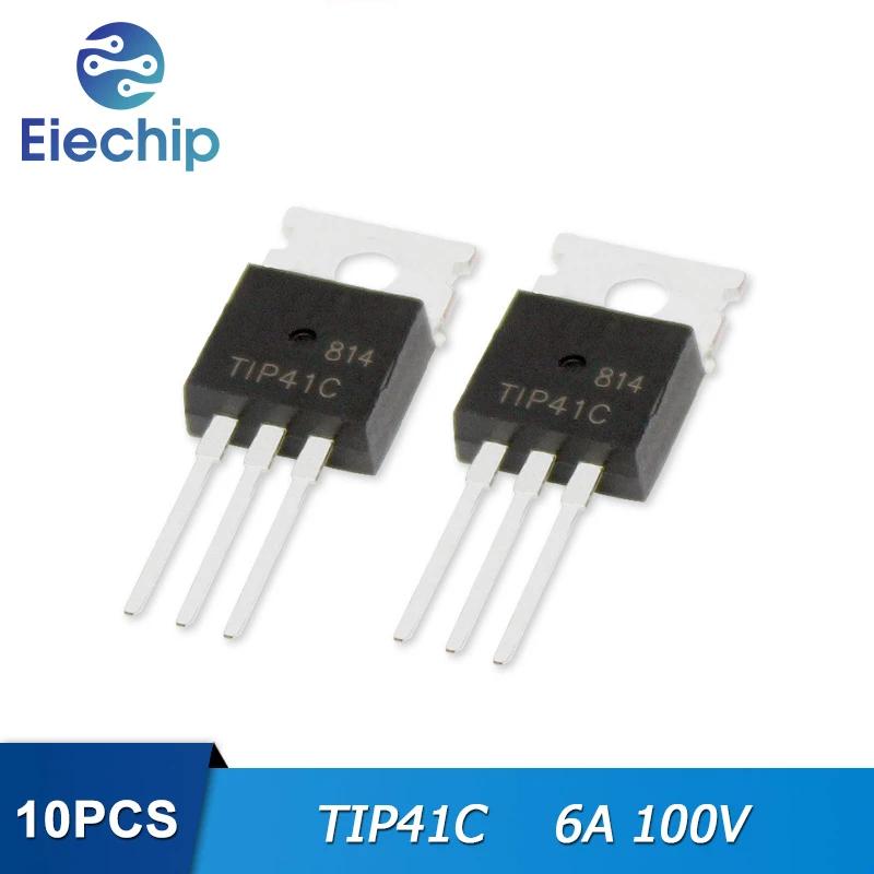 10 шт. TIP41C TIP41 6A 100 В TO-220 триодный транзистор